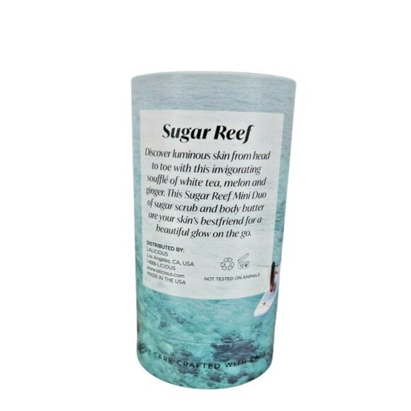 Lalicious Travel Besties Duo Sugar Reef Scrub & Body Butter 2 oz Each -Sealed - Picture 2 of 3
